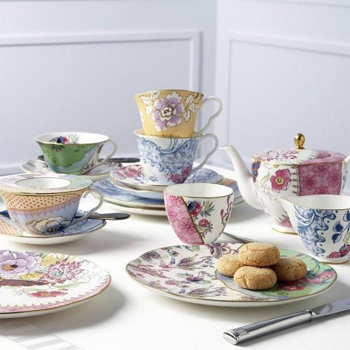 Чайная пара 180 мл Wedgwood Butterfly Bloom голубая