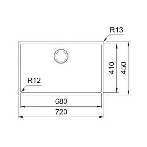 Кухонная мойка 72 см Franke BXX 210-68 нержавеющая сталь