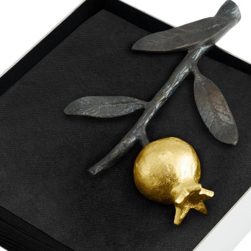 Салфетница 13х13х4,5 см Michael Pomegranate стальная