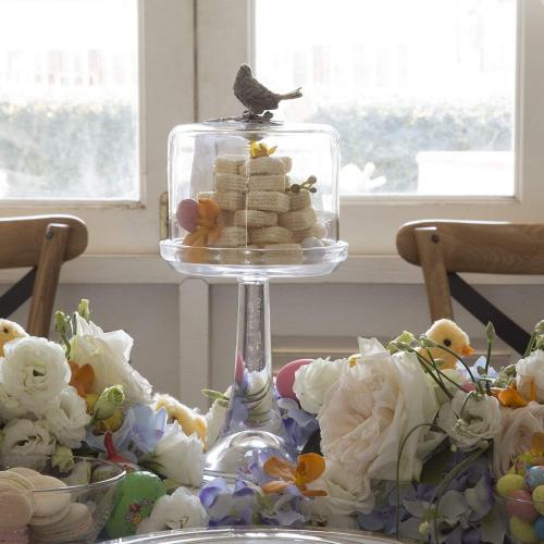 Блюдо сервировочное для торта 15,5 см Vagabond House Song Bird прозрачное