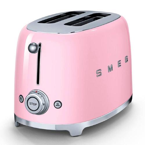 Тостер на 2 ломтика Smeg 50's Style TSF01PKEU розовый