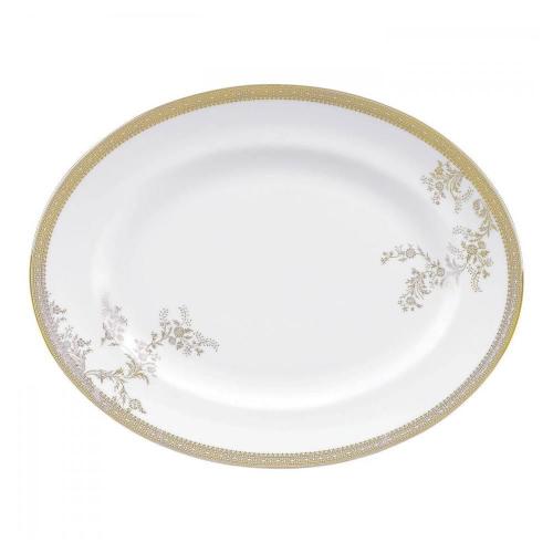 Блюдо 35 см Wedgwood Vera Wang Lace Gold