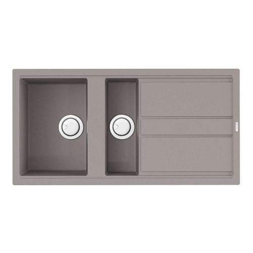 Кухонная мойка 100 см Omoikiri Solidity Kitagawa 100-2-GR leningrad grey - 1 фото