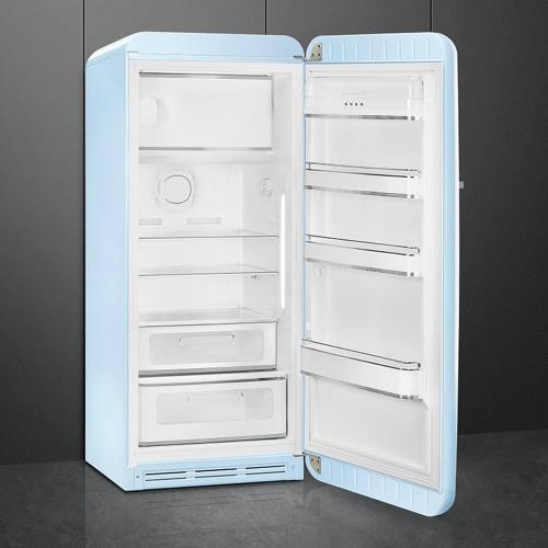 Холодильник однокамерный 153х60 см Smeg 50's Style FAB28RPB5 голубой - 1 фото