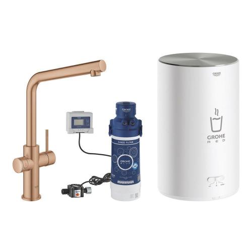 Смеситель с бойлером Grohe Red Duo матовый теплый закат