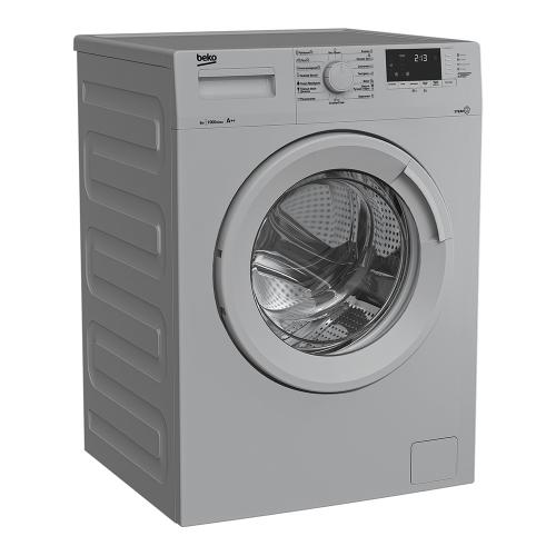 Стиральная машина Beko 60х40 см WSRE6512ZSS серебристая