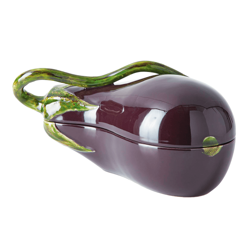 Салатник 31,5х17х15 см Bordallo Pinheiro Aubergine зелено-фиолетовый