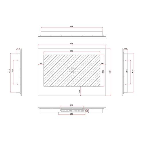 Встраиваемый телевизор 27" Avel AVS275SM White белый