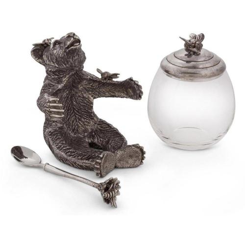 Банка для мёда с ложкой Bear 360 мл Vagabond House Woodland Creatures