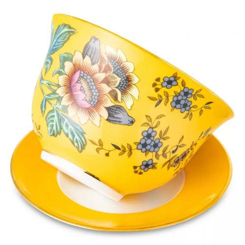Чайная пара 150 мл Wedgwood Wonderlust желтая