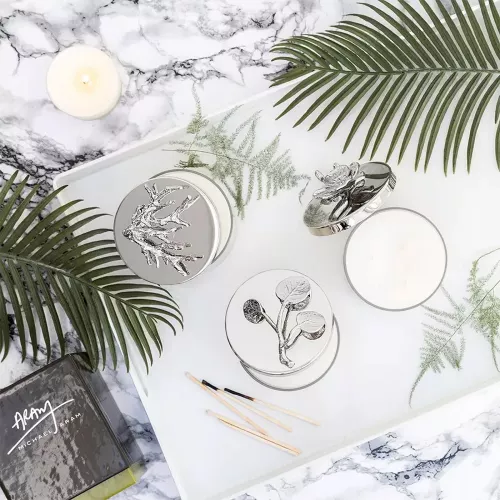 Свеча 9,5 см Michael Aram White Orchid прозрачная