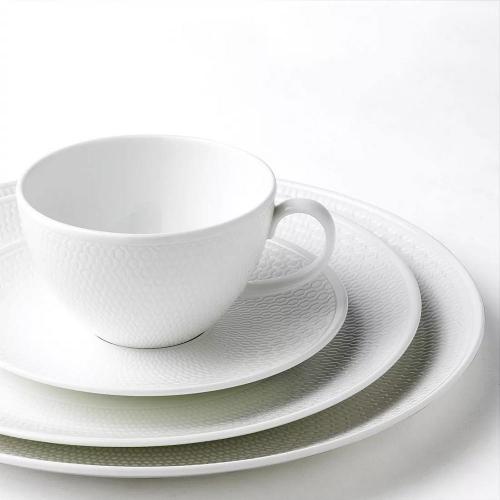 Чайная пара 340 мл Wedgwood Gio белая