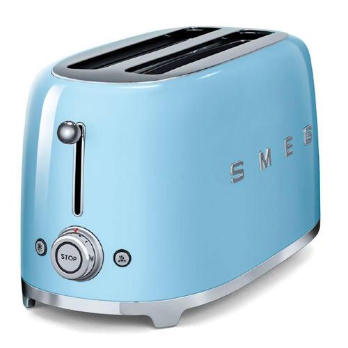 Тостер на 4 ломтика Smeg 50's Style TSF02PBEU голубой