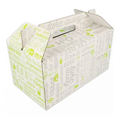 Коробка для еды на вынос 24,5х13,5х12 см Garcia de Pou белая