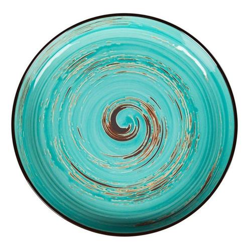 Тарелка с бортом Texture Light Cyan Circular 23 см, h 3 см, P.L. Proff Cuisine (мин 6 шт)