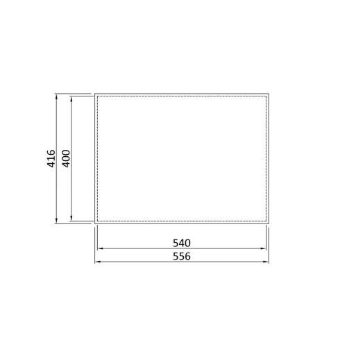 Кухонная мойка 58 см Kantera Cube CRR540 MB микробрашированная сталь