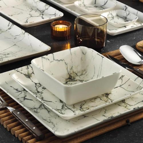 Салатник 19 см Kutahya Marble белый