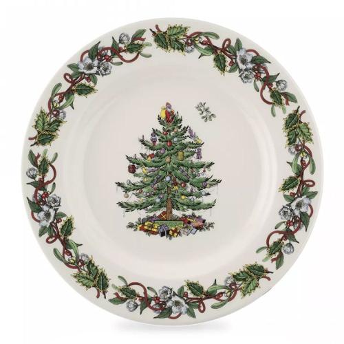 Тарелка обеденная 27 см Spode Christmas Tree белая