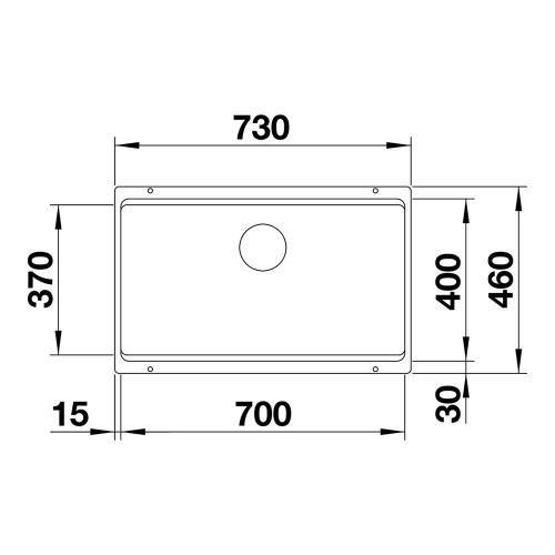 Кухонная мойка 73 см Blanco Etagon 700-U черная - 6 фото