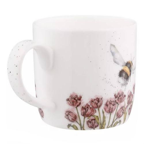 Кружка с подставкой 8,5х8 см 310 мл Royal Worcester Забавная фауна белая