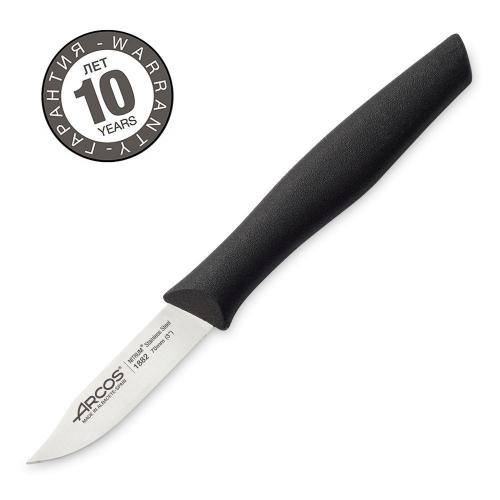 Нож овощной 7 см Arcos Nova черный