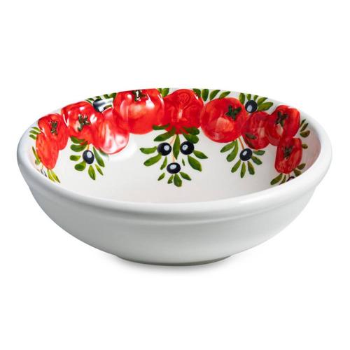 Салатник 20 см Edelweiss Томаты и оливки белый