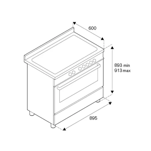 Варочный центр 89,5х60 см Bertazzoni Professional PRO96L1EROT красный