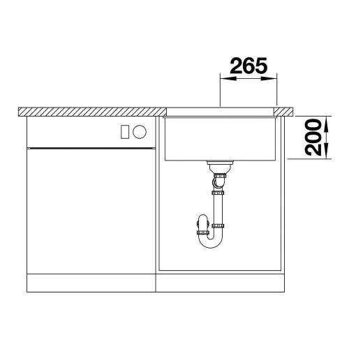 Кухонная мойка 53 см Blanco Etagon 500-U белая