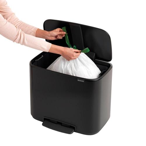 Мусорный бак 36 л Brabantia Bo Pedal Bin черный