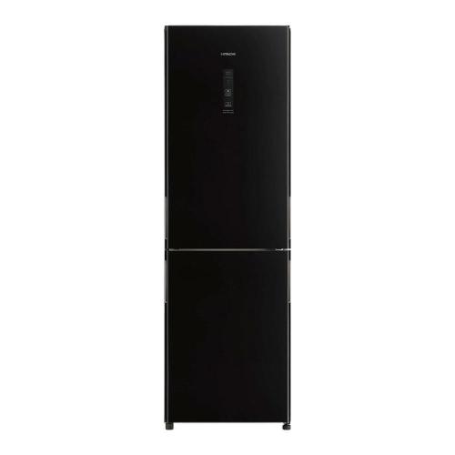 Холодильник 190х60 см Hitachi Stylish Bottom Freezer R-BG410PU6X GBK черное стекло