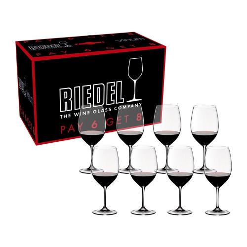 Набор бокалов для красного вина Бордо 610 мл Riedel Vinum 8 пр