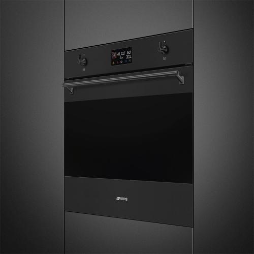 Электрический духовой шкаф 59,7 см SMEG Classica SO6302M2N черный