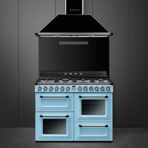 Варочный центр 110 см Smeg Victoria TR4110AZ голубой