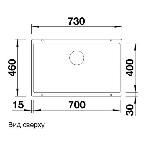 Кухонная мойка 73 см Blanco Subline 700-U жасмин - 4 фото