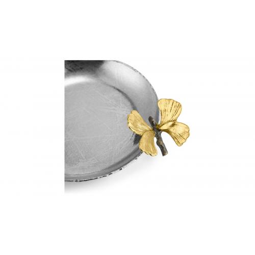 Мелочница 17,5х14 см Michael Aram Butterfly Ginkgo стальная