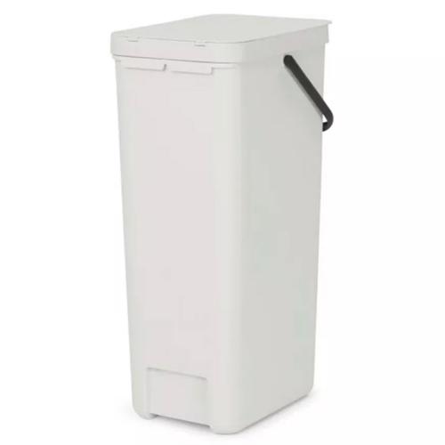 Ведро для мусора 40 л Brabantia Sort & Go серое