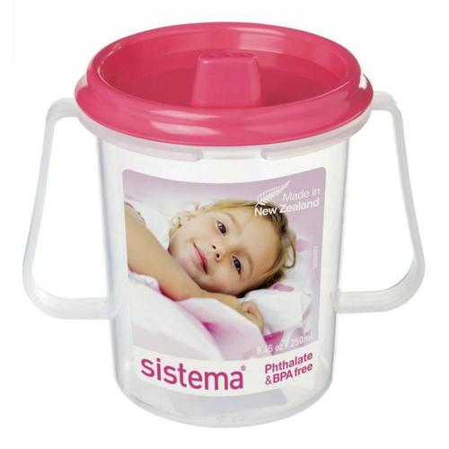 Детская чашка с носиком 250 мл Sistema Hydrate розовая