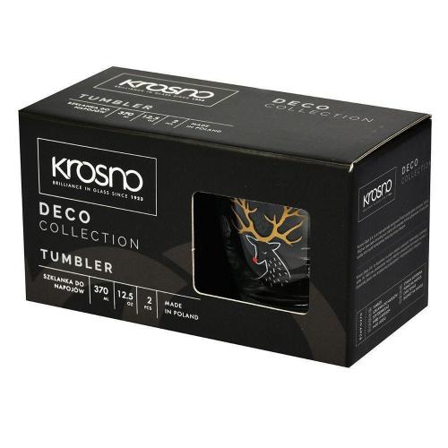 Набор стаканов для воды 370 мл Krosno Deco 2 пр