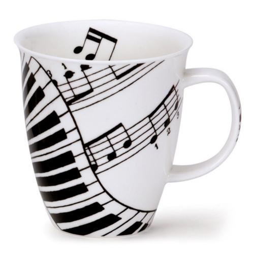 Кружка 10 см 480 мл Dunoon Making Music Nevis белая