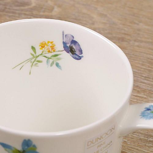 Кружка 350 мл Dunoon Orkney Floral Shimmer голубая