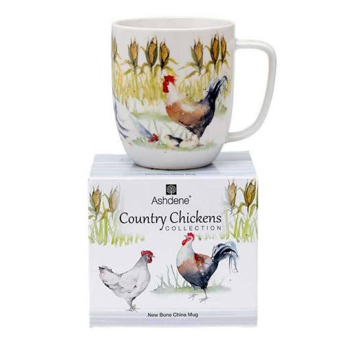 Кружка 8,1 см 350 см Ashdene Country Chickens белая