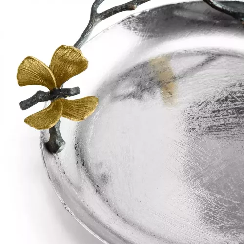 Сервировочное блюдо 23,5х21 см Michael Aram Butterfly Ginkgo стальное