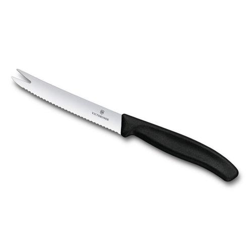 Нож для сыра и колбасок 11 см Victorinox Swiss Classic черный