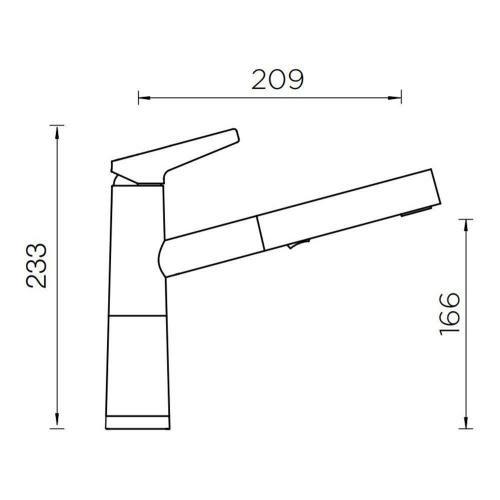 Смеситель Schock Cristadur SC-510-D серебристый камень