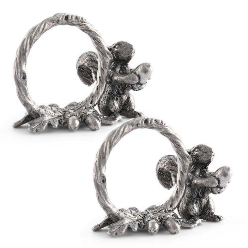 Набор колец для салфеток Squirrel Branch 4,5х6,4 см Vagabond House Woodland Creatures 2 пр
