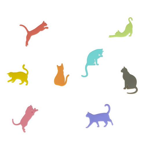 Маркеры для бокалов Balvi Sticky Cats 8 шт разноцветные