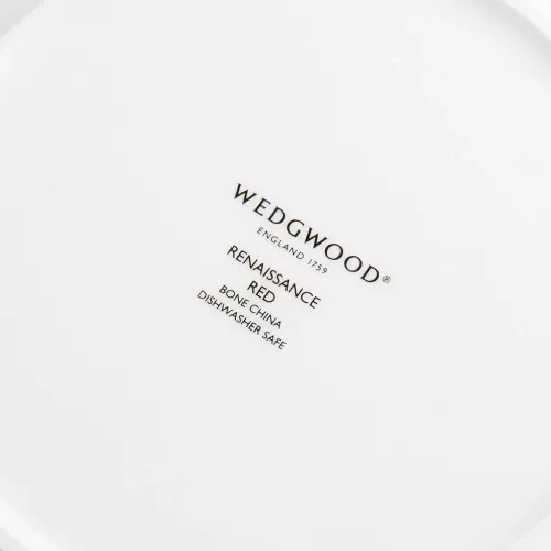 Тарелка десертная 17,7 см Wedgwood Renaissance red красная