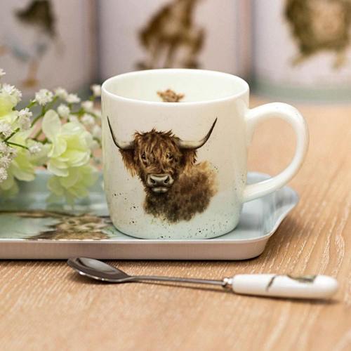 Кружка Шотландская высокогорная корова 310 мл Royal Worcester Забавная фауна