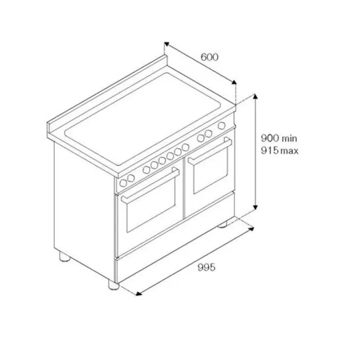 Варочный центр 99,5х60 см Bertazzoni Professional PRO105I3ENET черный - 3 фото