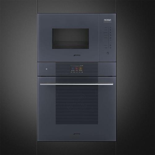 Электрический духовой шкаф 59,7 см SMEG Linea SOP6104TPG стальной